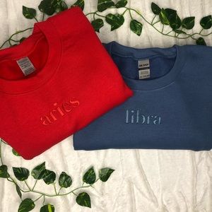 Zodiac sweaters - custom made